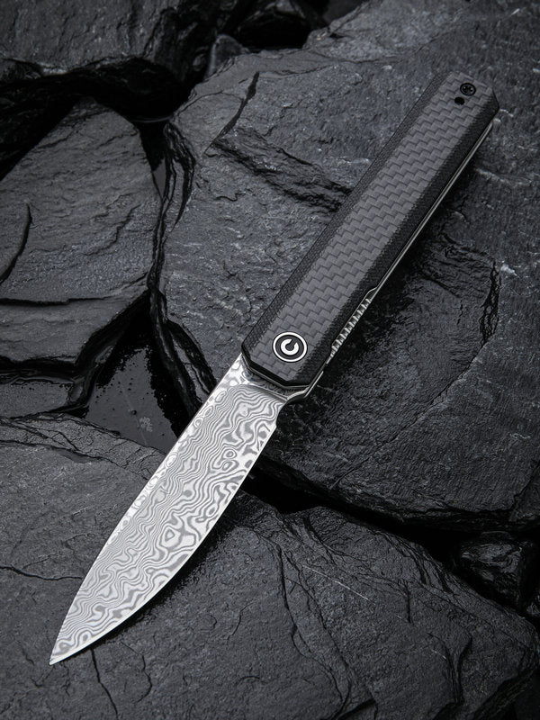 We Knife -CIVIVI Exarch Linerlock Knife Damascus G10 Handles