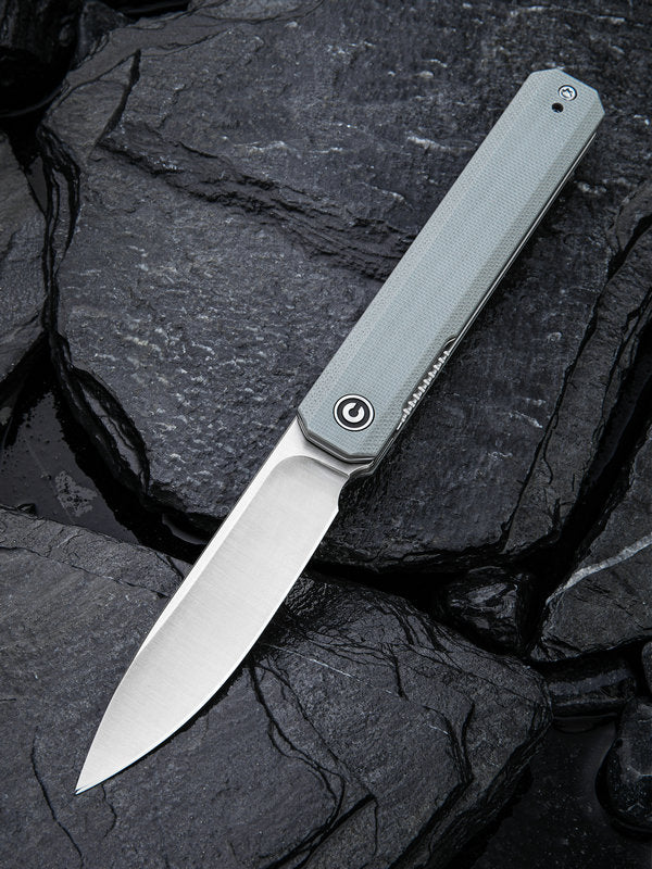 We Knife -CIVIVI Exarch Linerlock Knife Gray G10 Handles