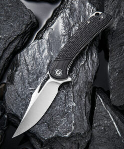 We Knife - CIVIVI Dogma Liner Lock Knife Black G10 with Satin Blade
