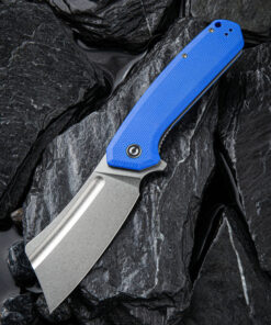 We Knife - CIVIVI Bullmastiff Liner Lock Blue Coarse G10 with Stonewashed Blade