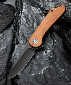 We Knife - CIVIVI Elementum Liner Lock Cuibourtia Wood Handle with Stonewashed D2 Blade
