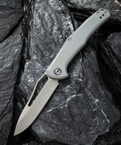We Knife - CIVIVI Fracture Slip Joint Knife Gray G10 with Satin Finish
