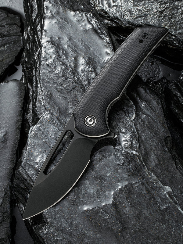 We Knife - CIVIVI Odium Liner Lock Black G10 Black Blade Knife