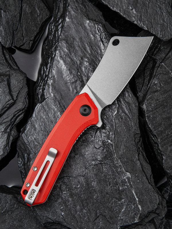 We Knife - CIVIVI Mini Mastodon Liner Lock Red G10 Knife