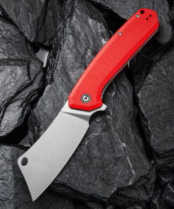 We Knife - CIVIVI Mastodon Liner Lock Red Coarse G10 Knife