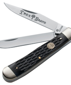 Boker Knives 110733 Traditional Trapper Pocket SlipJoint with Black Jigged Bone