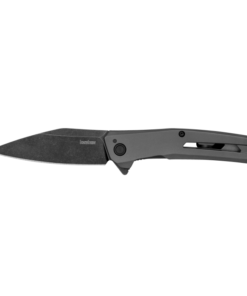 Kershaw 1404 Flyby Assisted Flipper D2 BlackWash Blade with Gray PVD Coated Handles