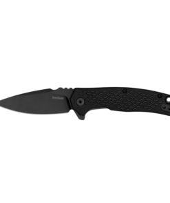Kershaw 1407 Conduit Assisted Flipper Black-Oxide Coated Blade with Glass Filled Nylon Handles