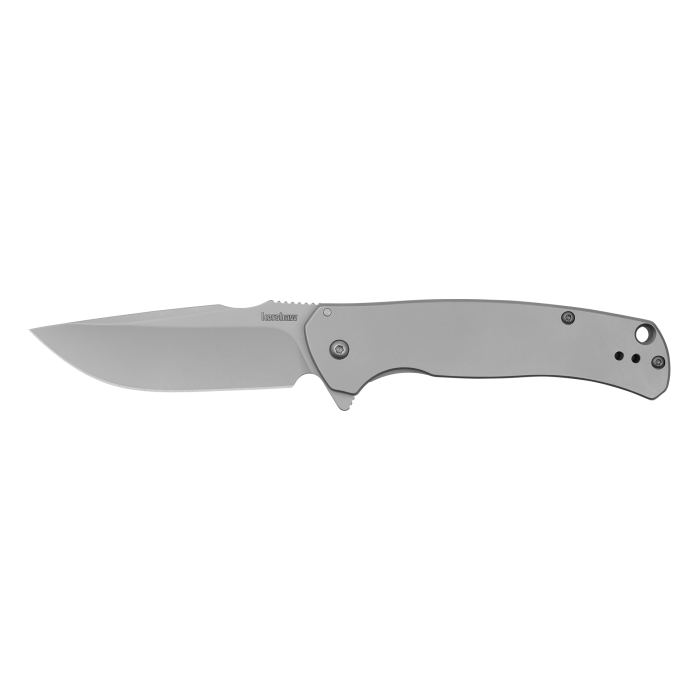 Kershaw 1416 Scour Assisted Flipper Bead Blast Finish Blade with Bead Blast Finish Handles