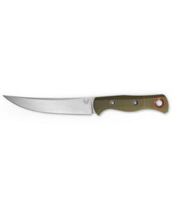Benchmade 15500-3 Meatcrafter Fixed Satin Plain Blade with OD Green G10 Handles