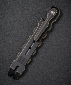 We Knife A-08A Gesila Titanium Prybar Tool with Anitque Bronze Finish