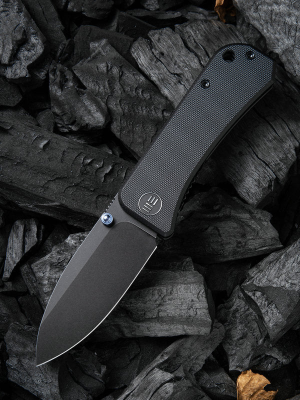 We Knife - 2004B Banter Black G10 w/ Black S/S Liner Black Stonewashed CPM S35VN