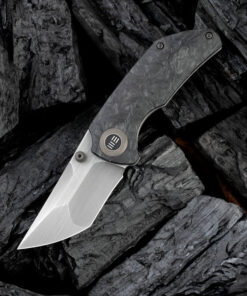 We Knife Thug 2103C Marble Carbon Fiber Handle with Gray Hand Rubbed CPM 20CV Blade