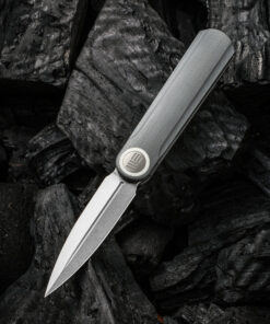 We Knife -Eidolon 19074B-A Dagger Front Flipper Knife with Gray G10 Handles