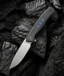 We Knife SEER Folding Knife 20015-1 Black Titanium Handle Flipper Tab Knife Limited Edition