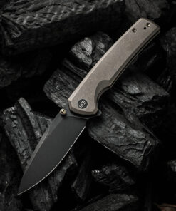 We Knife- Subjugator 21014C-4 Black Stonewashed CPM-20CV Blade with Bronze Titanium Handles