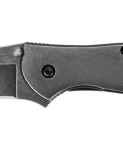Kershaw 1660BLKW Leek Assissted Flipper Knife Stainless Steel Blackwash Blade with Stainless Steel Blackwash Handles