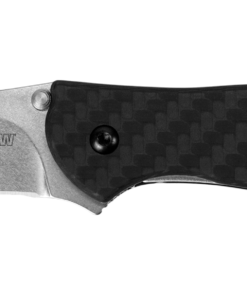 Kershaw 1660CF Leek Assissted Flipper Knife CPM 154 Stonewash Blade with Carbon Fiber Handles