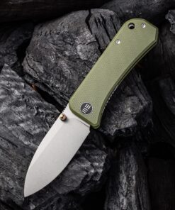We Knife - 2004D Banter Green G10 Flipper Stonewashed CPM S35VN