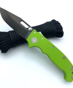 Demko Knives MG20S with 20CV DLC Blade/Lime Green G10 Shark Lock
