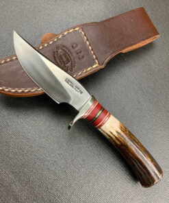 Randall Made Knives Model M27N Mini Trailblazer with Nickel and Brown Sheath Knife