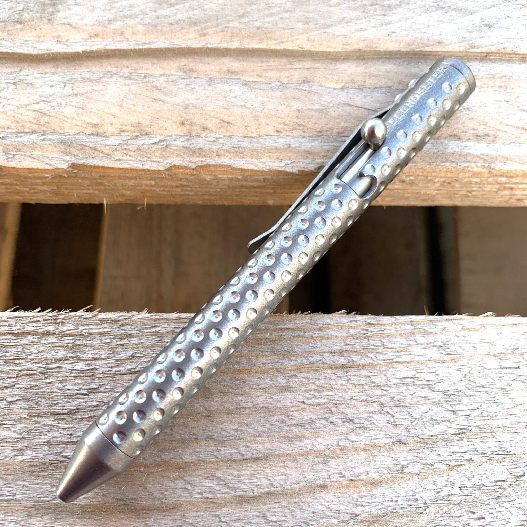 Fellhoelter TiBolt G2 Pen Titanium DOTS Engraved