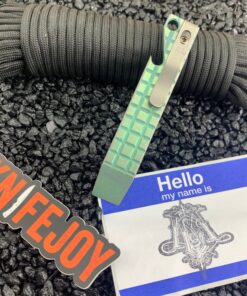 Maverick Customs 4" Pocket Pry Bar EDC Titanium Tool Green Frag
