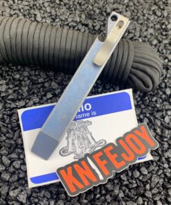 Maverick Customs 5" Pocket Pry Bar EDC Titanium Tool Stonewash Blue