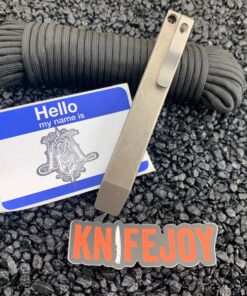 Maverick Customs 5" Pocket Pry Bar EDC Titanium Tool Stonewash Bronze