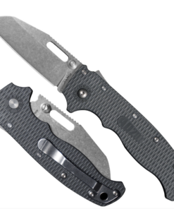 Demko Knives AD20.5 Shark Foot AUS-10A Blade Shark Lock with Gray Textured Grivory Handles
