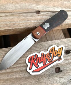 Enrique Pena Custom Front Flipper Dogleg Jack with a Rag Micarta Handle