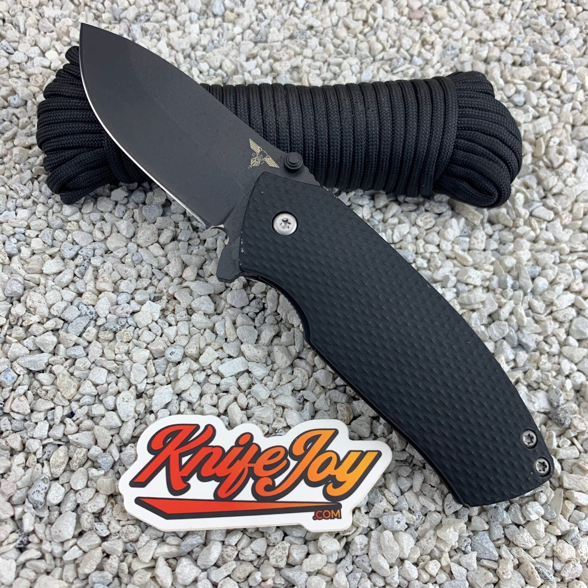 Gingrich Tactical Innovations GTI Delta Lock Knife Black Oxide BD1 Blade /Titanium Handles