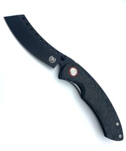 Red Horse Knife Works Hell Razor P Series Marbled Carbon Fiber Handles/ PVD Blade
