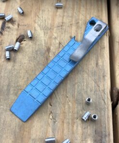 Maverick Customs 4" Frag Light Blue Anodized EDC Pry Bar Tool