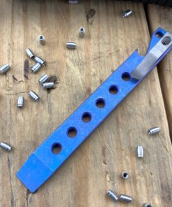 Maverick Customs 5.5" Drilled Blue Anodized EDC Pry Bar Tool