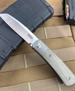 Enrique Pena X Series Apache Flipper with Kickstop Green Micarta