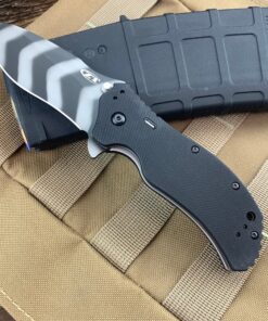 Zero Tolerance Knives ZT 0350-TSTR Tiger Stripe Blade with A/O Tritium Insert Black G10 Knife