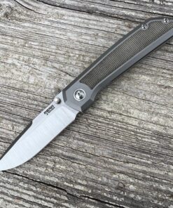 Enrique Pena X Series Thumbstud Old Mula Green Canvas Micarta Inlay