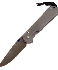 Chris Reeve Knives Large Sebenza 31 Plain Boomerang Damascus Drop Point Knife