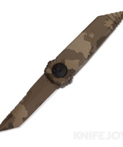 Paragon ASH-DREDDLOCK-DG-CAMO Dredd Lock Desert Granite Camo Serrated Blade and Desert Camo Aluminum Handle