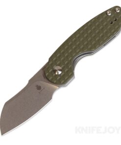 Kizer V2569C1 October Mini Frame Lock Folding 154CM Blade with Green G10 Handles Knife