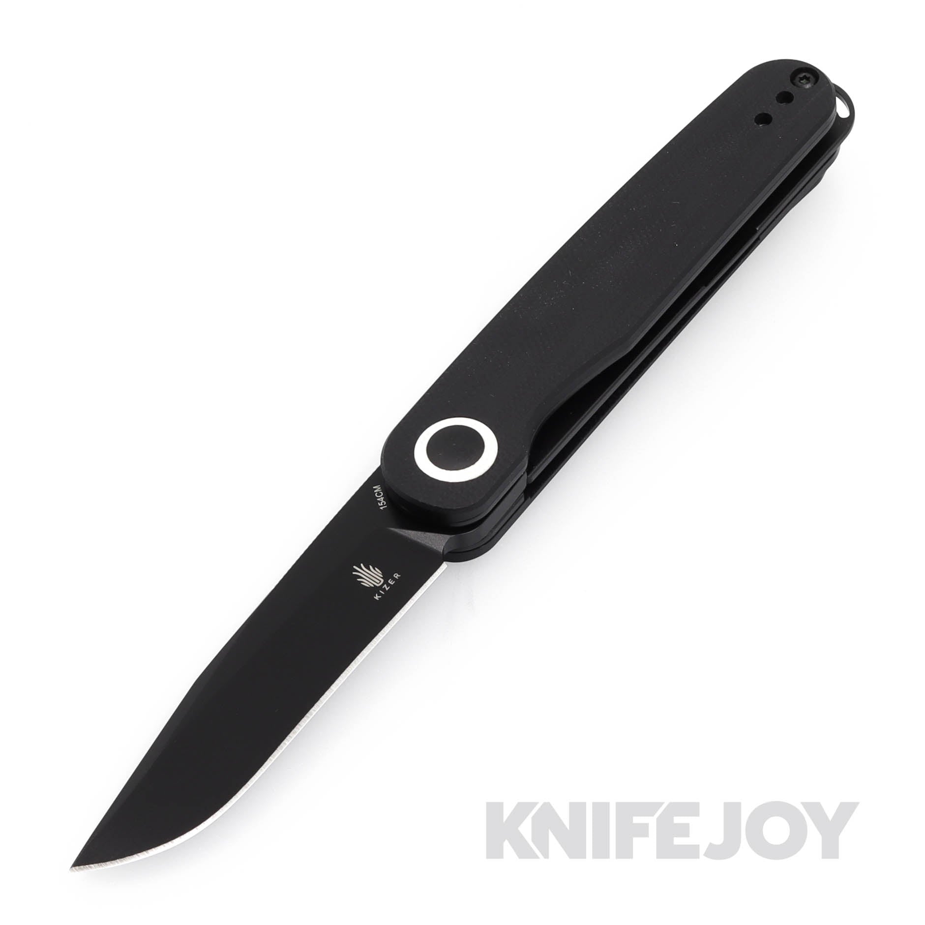 Kizer V3604C2 Squidward Frame Lock Folding 154CM Blade with Black G10 Handles Knife