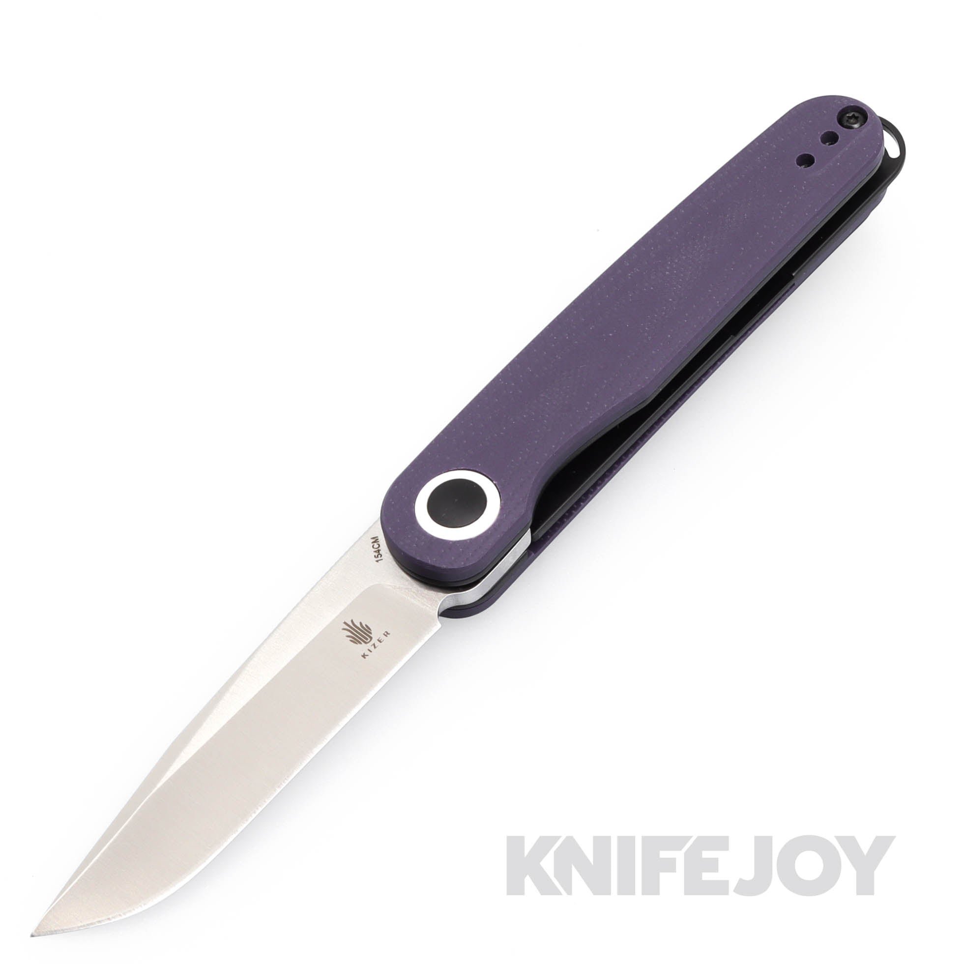 Kizer V3604C1 Squidward Frame Lock Folding 154CM Blade with Purple G10 Handles Knife