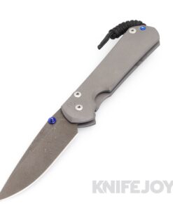Chris Reeve Knives Large Sebenza 31 Plain Raindrop Damascus Drop Point Knife