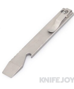 Maverick Customs 5" Stonewash Titanium Pocket Pry Bar/ Bottle Opener