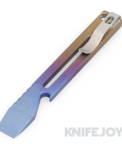 Maverick Customs 5" Skeleton Fade Titanium Pocket Pry Bar/ Bottle Opener