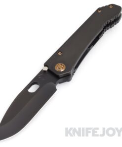 Medford Knives 187 DP 20CV PVD Blade with PVD Handles/ Bronze Hardware & Clip KJ Exclusive