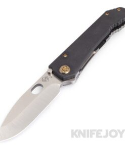 Medford Knives 187 DP 20CV Tumbled Blade with Black G10 Handles/ Bronze Hardware & Clip KJ Exclusive