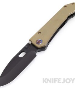 Medford Knives 187 DP 20CV PVD Blade with OD Green G10 Handles/ Flamed Hardware & Clip KJ Exclusive