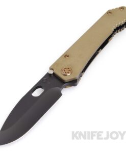 Medford Knives 187 DP 20CV PVD Blade with OD Green G10 Handles/ Bronze Hardware & Clip KJ Exclusive